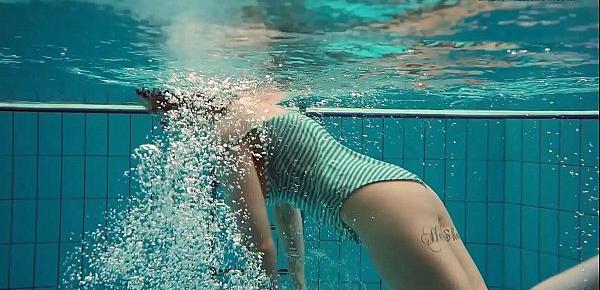  Dasha submerged underwater